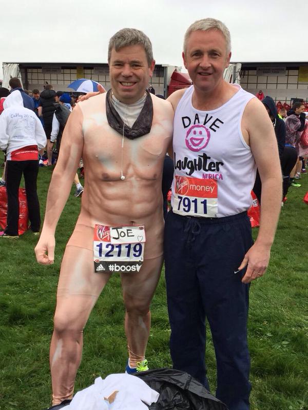 Joe McArdle and Dave Cartmell ran the London Marathon in April 2015. David also ran the London Marathon again in 2016. 