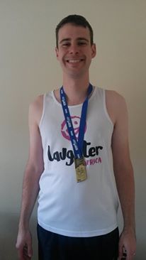 Andrew Telesia ran the Edinburgh Marathon for Laughter Africa on Sunday 31st May. 