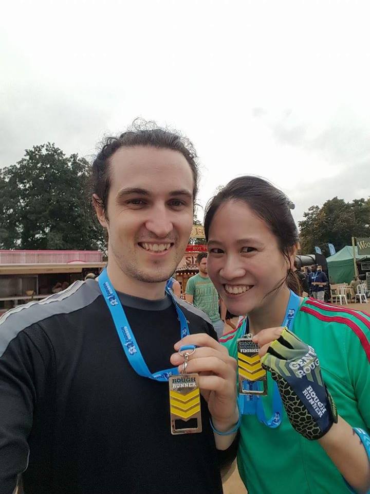 Marc and Joy ran the Rougher Mudder event in London in September 2016 to raise money for Laughter Africa